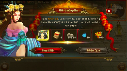 Game Thánh Tướng - Ưu đãi thứ 1