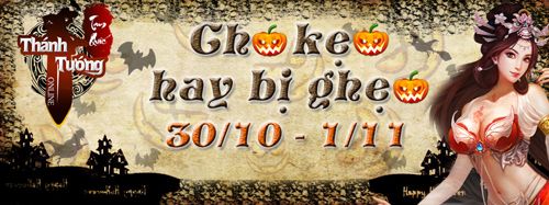 Game Thánh Tướng - Halloween - Cho kẹo hay bị ghẹo