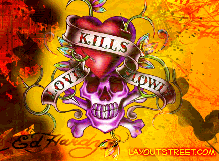 Free Wallpaper  Desktop on Ed Hardy Graphics Code   Ed Hardy Comments   Pictures