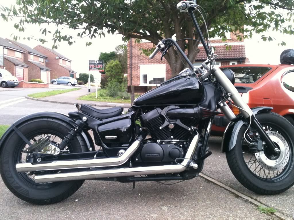 Extended cables for ape hangers honda shadow