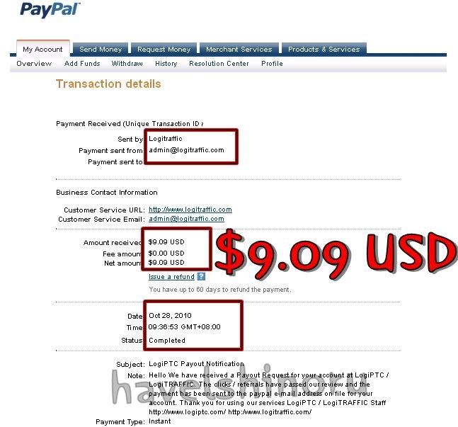 logiptc,proof of payment,payment proof,earn dollar,home based online job
