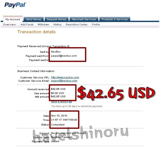 neobux,payment proof,proof of payment